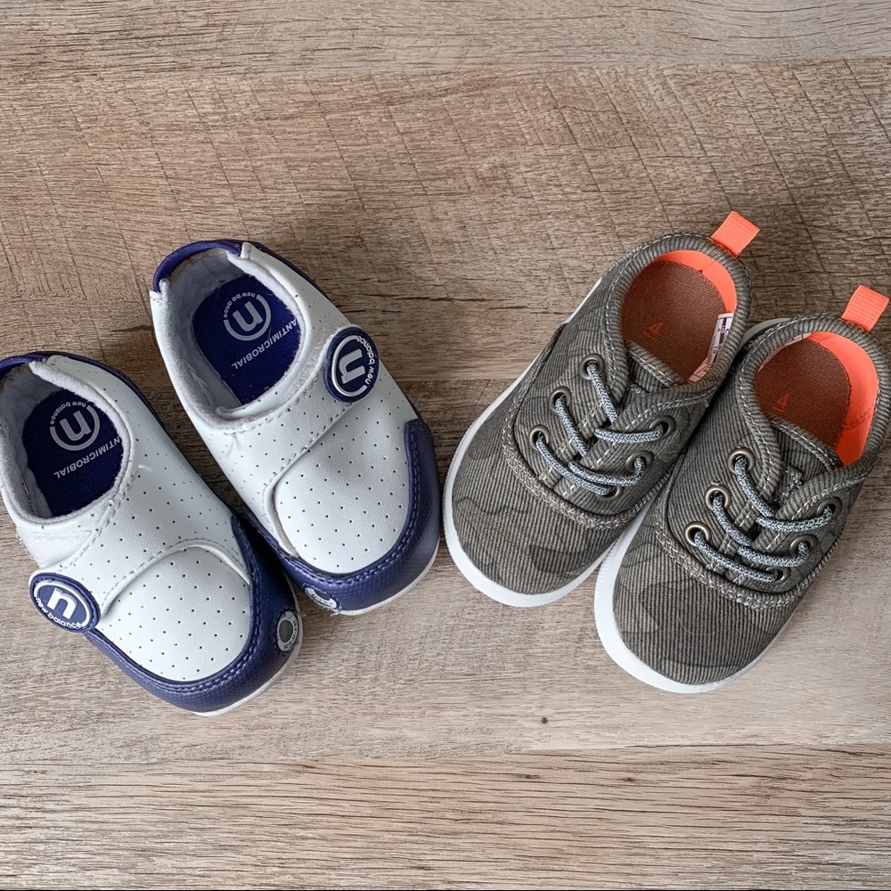 Boys Camo Shoes and New Balance Sneakers